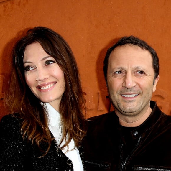 Mareva Galanter et son compagnon Arthur (Jacques Essebag) - People au village des internationaux de France de tennis à Roland Garros à Paris 5 juin 2016. © Dominique Jacovides / Bestimage