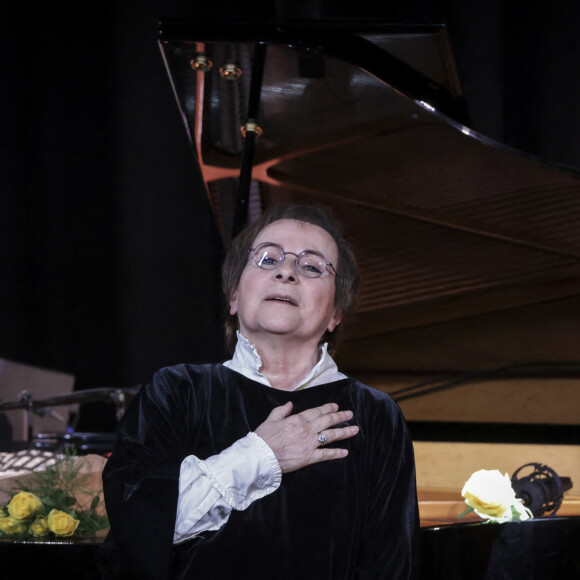 Exclusif - Marie-Paule Belle donne un concert au théâtre de Passy pour fêter ses 50 ans de carrière le 4 janvier 2024 à Paris. © Jack Tribeca / Bestimage