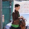 Katherine Heigl, en brunette, et sa maman vont déjeuner à San Feliz, le 12 mars 2010