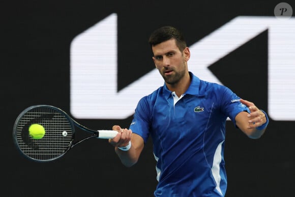 Novak Djokovic à l'Open d'Australie. (Credit Image: © Ciro De Luca/ZUMA Press Wire)