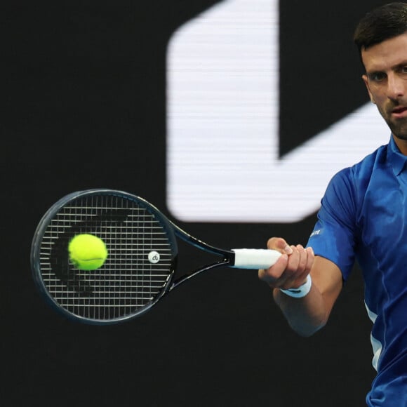 Novak Djokovic à l'Open d'Australie. (Credit Image: © Ciro De Luca/ZUMA Press Wire)