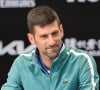 "J'en ai eu assez et je lui ai demandé s'il voulait descendre et me le dire en face", raconte Novak Djokovic en conférence de presse
 
Novak Djokovic à l'Open d'Australie.