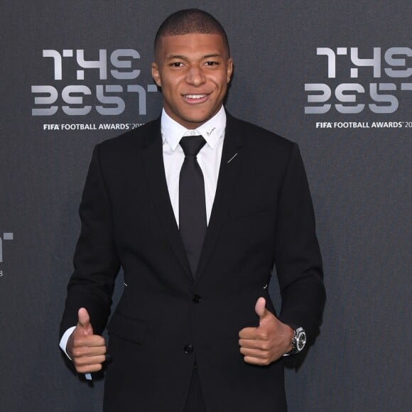 Kylian Mbappe - Les célébrités arrivent à la cérémonie des Trophées Fifa 2018 au Royal Festival Hall à Londres, Royaume Uni, le 25 septembre 2018.