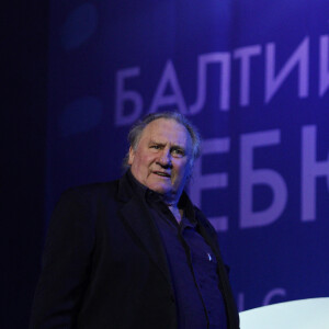 Gérard Depardieu au "Baltic Debuts Film Festival" à Svetlogorsk. Accompagné du réalisateur Arnaud Friley, qui présente son documentaire "My Uzbek Dream" avec Gérard Depardieu. Svetlogorsk, le 24 juillet 2021.