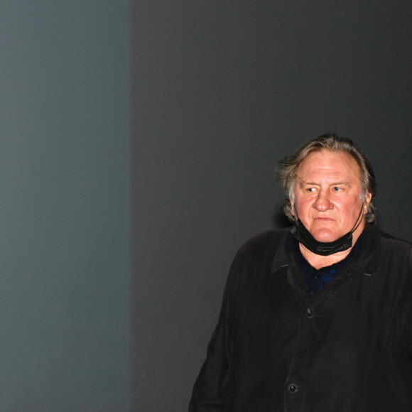 Gérard Depardieu lors du Festival Premiers Plans à Angers le 28 janvier 2022 pour la présentation du film "Umani" © Laetitia Notarianni / Bestimage