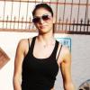 Nicole Scherzinger sort de sa salle de gym, le samedi 13 mars, à Los Angeles.