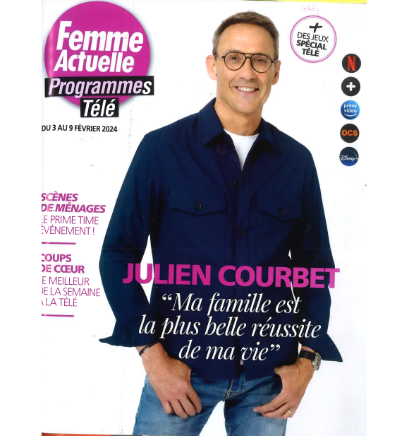 Julien Courbet en couverture de "Femme actuelle programmes télé"
