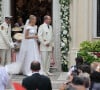 Et se sont unis en 2011
Le prince Albert de Monaco et Charlene lors de leur mariage religieux en 2011