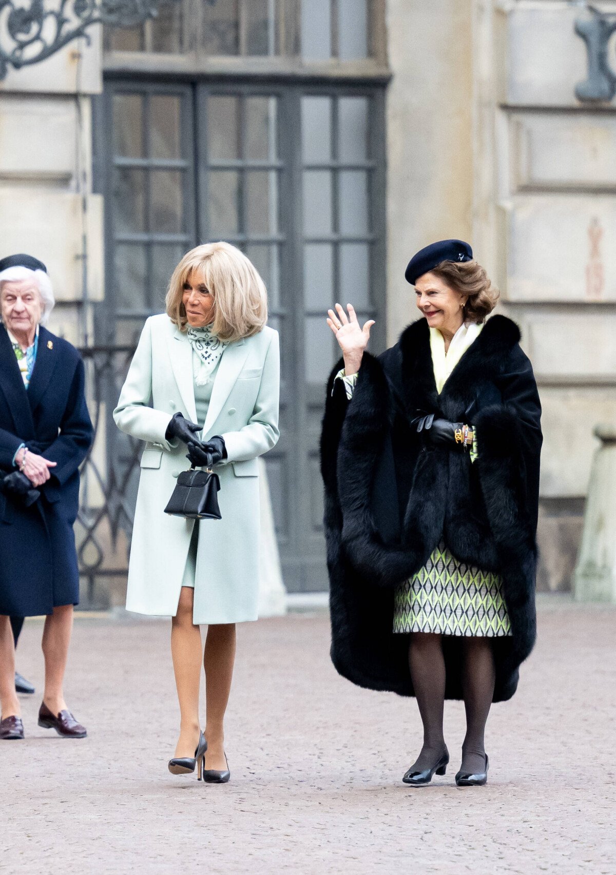 Photo : Le Roi Et La Reine Silvia De Suède Accueillent Le Président Et ...