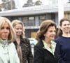 Toute la famille royale ensuite a salué le couple présidentiel français.
La reine Silvia de Suède et la Première dame française Brigitte Macron visitent l'école Rinkebyskolan à Stockholm, Suède, le 30 janvier 2024. Le président français et sa femme la Première dame sont en visite de deux jours en Suède. 