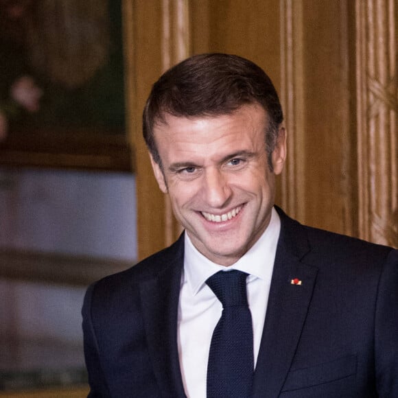 Le roi Carl XVI Gustav et la reine de Suède accueillent le président Emmanuel Macron et sa femme la Première Dame au palais royal de Stockholm, Suède, le 30 janvier 2024. Le président français et sa femme la Première dame sont en visite de deux jours en Suède. © Dana Press/Bestimage 