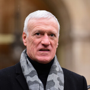 Didier Deschamps lors du lancement de l'opération Pièces Jaunes, en faveur des enfants et adolescents hospitalisés, à Lyon. Le 10 janvier 2024 © Romain Doucelin / Bestimage