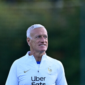 Didier Deschamps (sélectionneur) - - L'équipe de France en entrainement au Centre National du Football (CNF) de Clairefontaine-en-Yvelines, France, le 9 octobre 2023. © Federico Pestellini/Panoramic/Bestimage 