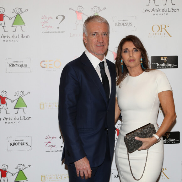 Exclusif - Didier Deschamps et sa femme Claude - Soirée de fin d'année de l'association monégasque "Les Enfants du Liban" dont il est le parrain au Bay Hotel à Monaco le 19 décembre 2018. © Jean-Charles Vinaj/PRM/Bestimage