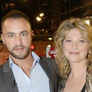 Raphaël Lenglet et Cécile Bois - Enregistrement de l'émission "Vivement Dimanche" à Paris le 30 avril 2014. l'émission sera diffusée le 4 mai.