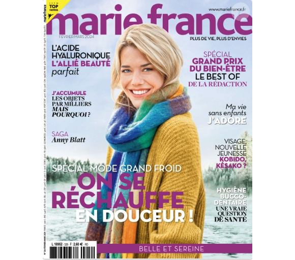 Retrouvez l'interview d'Ana Girardot dans le magazine Marie France n° 326 du 31 janvier 2024.