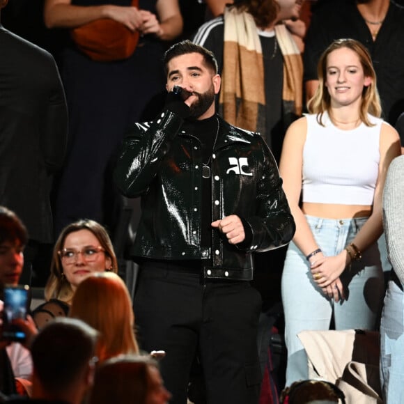 Exclusif - Kendji Girac - Scène - Concert événement "Le gala des pièces jaunes" à l'Accor Arena Paris le 26 janvier 2024. Une soirée de gala exceptionnelle en faveur des Pièces Jaunes ! De nombreux artistes se succèderont pour chanter pour les enfants et adolescents hospitalisés. © Guillaume Gaffiot / Cyril Moreau / Bestimage 