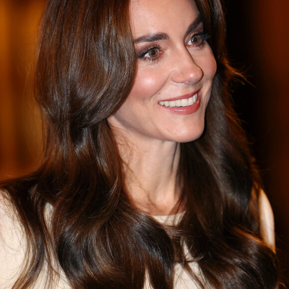 Catherine (Kate) Middleton, princesse de Galles, arrive au traditionnel concert de Noël "Together At Christmas" à l'abbaye de Westminster à Londres, Royaume Uni, le 8 décembre 2023.