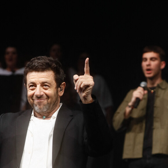Exclusif - Patrick Bruel - Concert "Corsu Mezu Mezu" à la Défense Arena à Paris, France. Le 28 octobre 2023. © Christophe Clovis / Bestimage