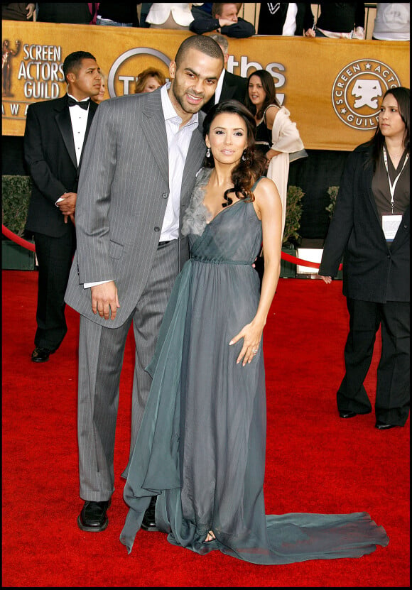 Avant ce mariage, Tony Parker avait épousé en 2007 la star de Desperate Housewives, Eva Longoria
Eva Longoria et Tony Parker à Los Angeles (archive)