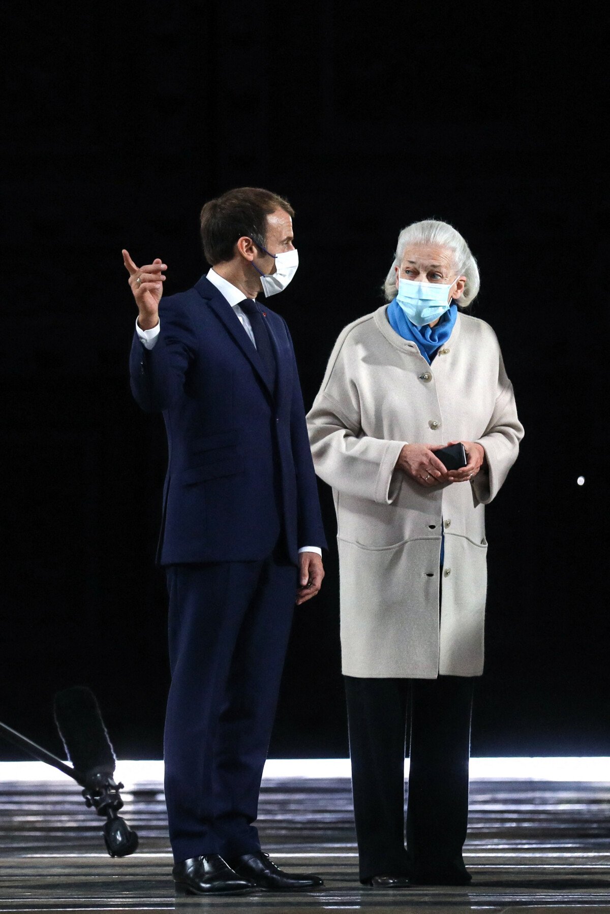 Photo : Le Président De La République, Emmanuel Macron, Robert Badinter ...