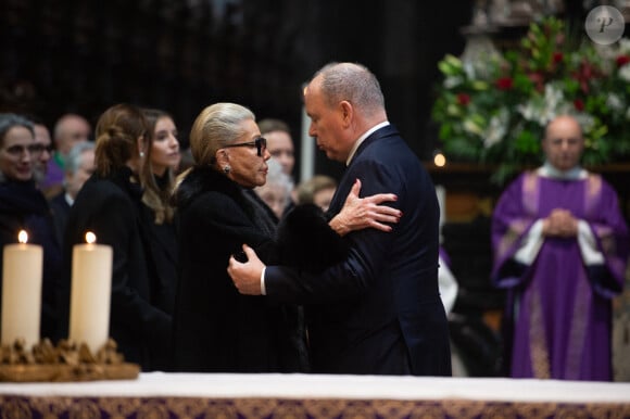 Marina Ricolfi Doria, Le prince Albert II de Monaco - La cérémonie funéraire de Victor Emmanuel de Savoie, fils du dernier roi d'Italie, en la basilique de Superga près de Turin, le 10 février 2024.