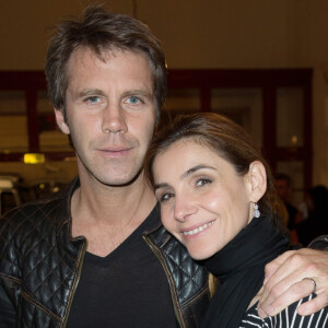 Exclusif - Le prince Emmanuel Philibert de Savoie et la princesse Clotilde (Courau) au Theatre de Paris pour les 70 ans de Johnny Hallyday. Le 15 juin 2013