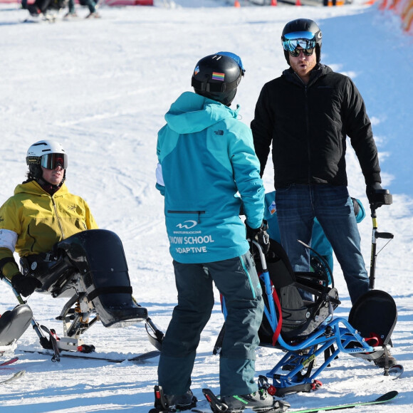 Le prince Harry, duc de Sussex et Meghan Markle, duchesse de Sussex, en visite au camp d'entrainement des athlètes des Invictus Games 2024 à Whistler en Colombie Britannique, le 14 février 2024. 
