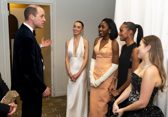 Le prince William, prince de Galles, assiste aux Bafta Film awards au Royal Festival Hall à Londres, le 18 février 2024. 