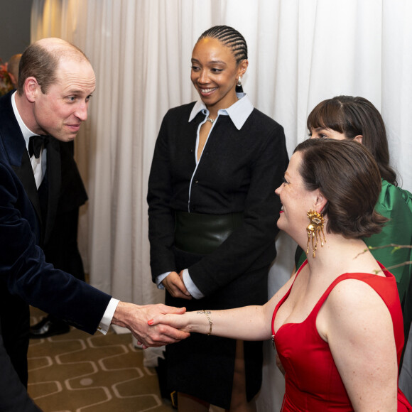 Le prince William, prince de Galles, assiste aux Bafta Film awards au Royal Festival Hall à Londres, le 18 février 2024. 