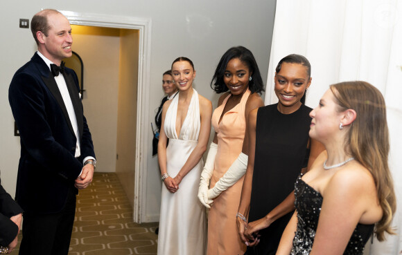 Le prince William, prince de Galles, assiste aux Bafta Film awards au Royal Festival Hall à Londres, le 18 février 2024. 