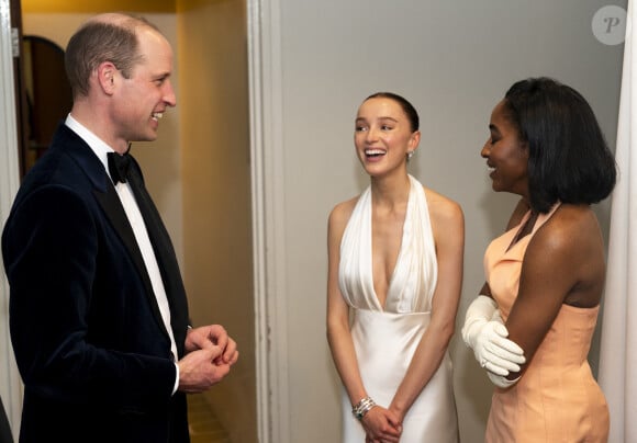 Le prince William, prince de Galles, assiste aux Bafta Film awards au Royal Festival Hall à Londres, le 18 février 2024. 