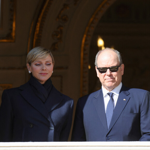 Le prince Albert II de Monaco et la princesse Charlene - Célébration de la Sainte Dévote, sainte patronne de Monaco, à Monaco le 27 janvier 2024. © Claudia Albuquerque / Bestimage