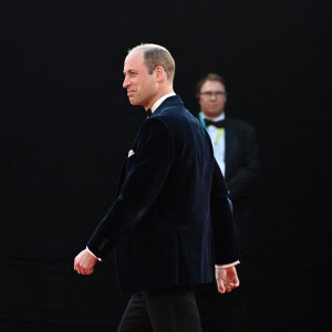 Le prince William de Galles lors des BAFTA awards au Royal Albert Hall à Londres. Le 18 février 2024.
