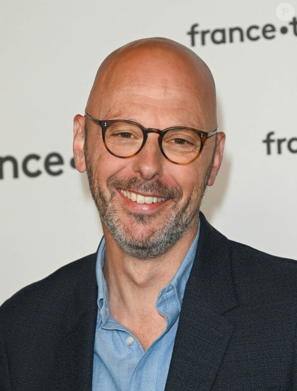 Thomas Snégaroff au photocall pour la conférence de presse de rentrée de France TV à la Grande Halle de la Villette à Paris, France, le 6 juillet 2022. © Coadic Guirec/Bestimage