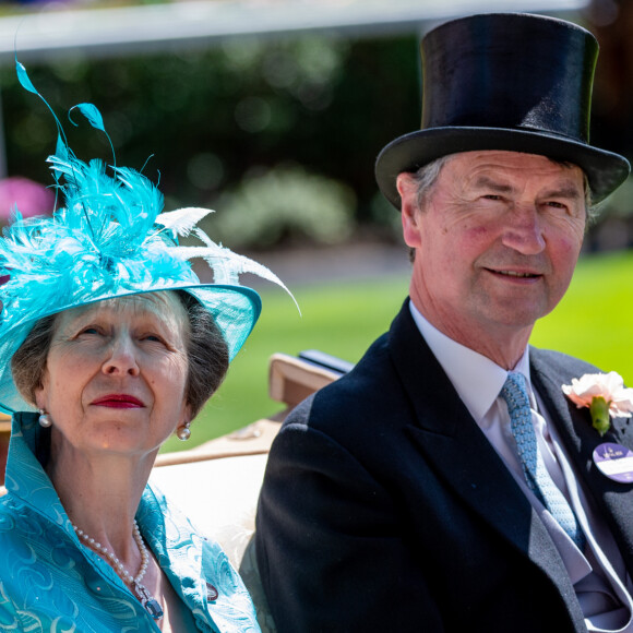 Info ( le 15 Août 2020 la princesse Anne fêtera ses 70 ans) - La princesse Anne, Timothy Laurence - La famille royale d'Angleterre lors du Royal Ascot 2018 à l'hippodrome d'Ascot dans le Berkshire, le 21 juin 2018.  British royal family attend day 3 of the "2018 Royal Ascot Race Meeting". Berkshire, June 21st, 2018. 