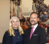 Pendant que son fils prenait les fonctions de régent. 
Le prince Haakon et la princesse Mette-Marit de Norvège visitent le mémorial du mur de Berlin, le 9 novembre 2023, à l'occasion de la commémoration du 34ème anniversaire de la chute du mur de Berlin (9 novembre 1989) dans le cadre de la visite officielle du couple prince héritier norvégien en Allemagne. 
