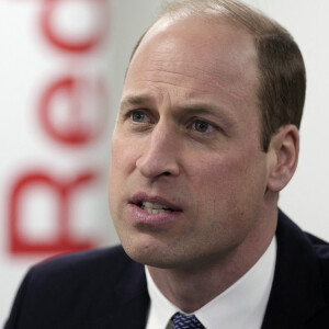 Le prince William, prince de Galles, est en visite au siège de la Croix-Rouge du Royaume Uni à Londres le 20 février 2024. 