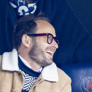 Éric Antoine - Personnalités dans les tribunes du match de football en ligue 1 Uber Eats PSG / Reims au Parc des Princes à Paris le 10 mars 2024.