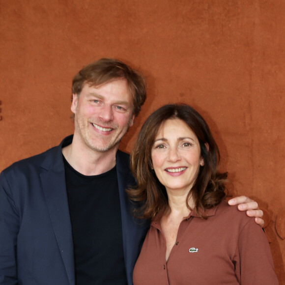 Valérie Karsenti et François Feroleto au village des Internationaux de France de Tennis de Roland Garros à Paris le 2 juin 2018. © Dominique Jacovides-Cyril Moreau / Bestimage 