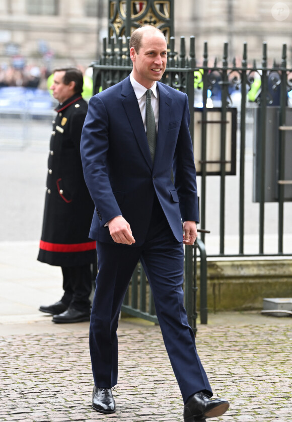 Le prince William, prince de Galles - La famille royale britannique et les invités assistent au service de célébration de la Journée du Commonwealth à l'abbaye de Westminster de Londres, Royaume Uni, le 11 mars 2024.