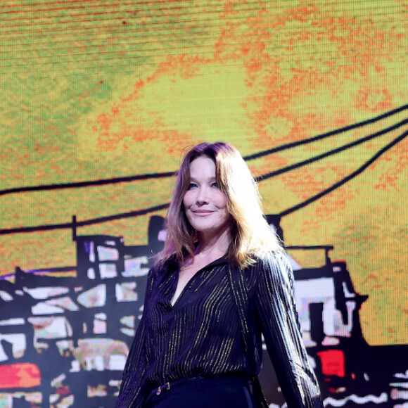 Et Carla Bruni a eu le droit à de tendres mots de la part de la Première dame de la Côte d'Ivoire. 
Exclusif - Carla Bruni-Sarkozy - Dîner de gala organisé par la Fondation "Children of Africa" à l'initiative de Madame D.Ouattara, Première Dame de Côte d'Ivoire et Présidente fondatrice de "Children of Africa" au Sofitel Ivoire à Abidjan. Le 1er Mars 2024 © Dominique Jacovides / Bestimage
