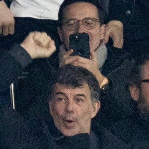 D'après nos confrères de BFMTV, il a en effet été convoqué par la police.
Stéphane Plaza - Célébrités dans les tribunes du match aller des huitièmes de finale de la Ligue des champions entre le PSG et la Real Sociedad (2-0) au Parc des Princes à Paris le 14 février 2024. © Cyril Moreau/Bestimage