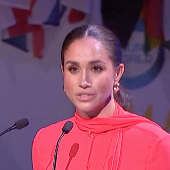 Première allocution publique de Meghan Markle au Royaume-Uni depuis le Megxit. Meghan Markle, duchesse de Sussex, lors du "One Young World Summit 2022" à Manchester, le 5 septembre 2022. © JLPPA/Bestimage 