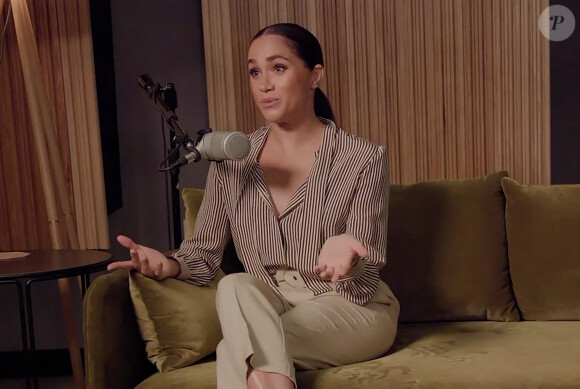 Meghan Markle réalise le premier épisode de son podcast "Archetypes" portant sur S.Williams. Los Angeles. Le 23 août 2022. 