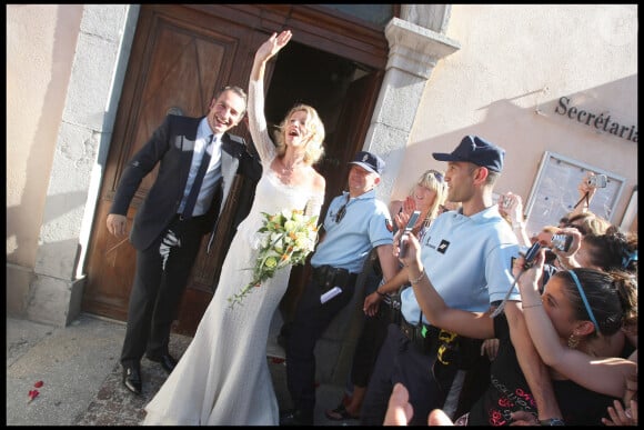 Mariage de Jean Dujardin et Alexandra Lamy à Anduze dans le Gard