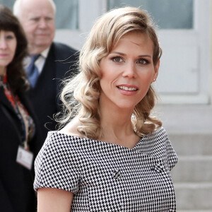 Tiphaine Auzière - Arrivées des personnalités - Cérémonie d'investiture du Président de la République à Paris le 7 mai 2022 © Stephane Lemouton / Bestimage