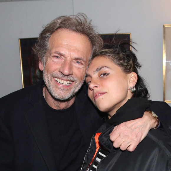 Exclusif - Stéphane Freiss et sa fille aînée Liv Del Estal - Première représentation de la pièce "Le Cercle des Poètes Disparus" au théâtre Antoine à Paris, France, le 24 Janvier 2024. © Bertrand Rindoff / Bestimage