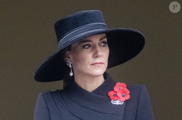 Catherine (Kate) Middleton, princesse de Galles lors du "Remembrance Sunday Service" à Londres, Royaume Uni, le 13 novembre 2022.  13 November 2022. King Charles III leads the National Service of Remembrance at the Cenotaph, joined by other members of the Royal Family. Here, Catherine, Princess of Wales