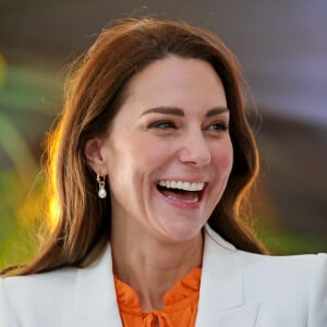 Le prince William, duc de Cambridge, et Catherine (Kate) Middleton, duchesse de Cambridge, visitent à l'hôpital de Spanish Town le 23 mars 2022 à Spanish Town, en Jamaïque. Le duc et la duchesse de Cambridge visitent le Belize, la Jamaïque et les Bahamas au nom de Sa Majesté la Reine à l'occasion de son jubilé de platine. Spanish Town, le 23 mars 2022. 